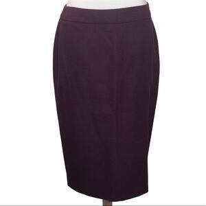 Escada Plum Purple Long Pencil Skirt Size 38